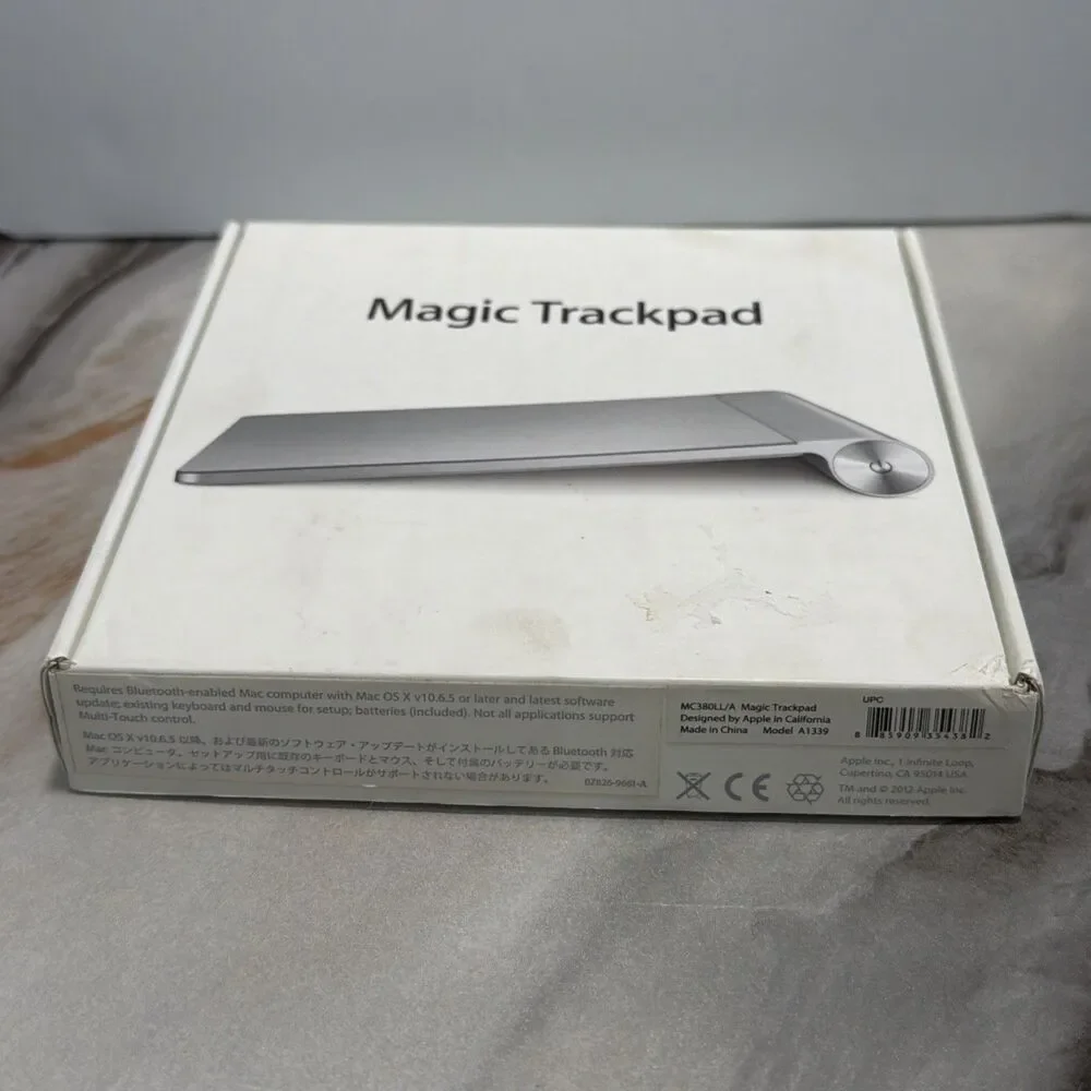 Genuine Apple Magic Trackpad 1st Gen Model A1339 Silver w/ Original Box & Manual